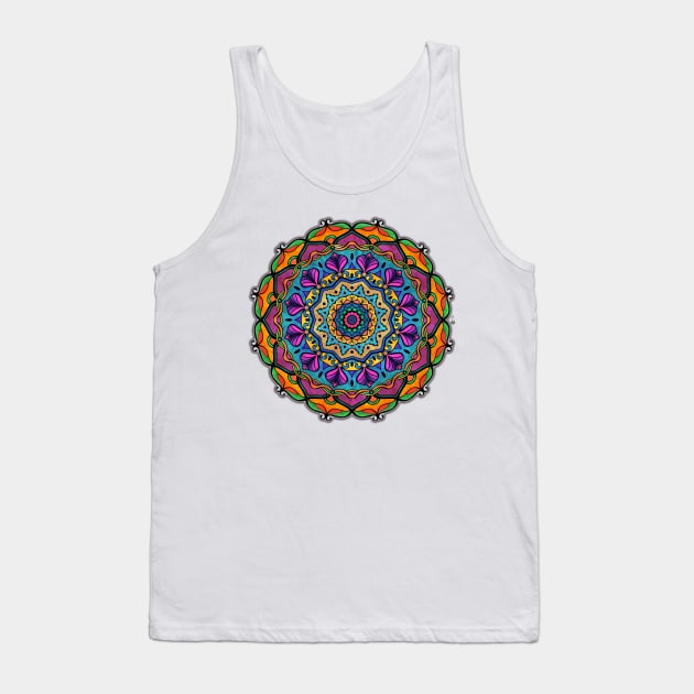 Mandala lotus Tank Top by HagalArt